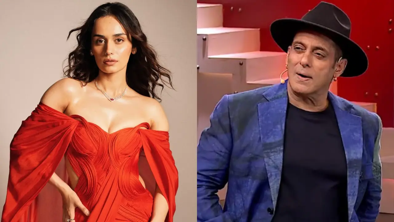  Manushi Chhillar and Salman Khan pics via Instagram
